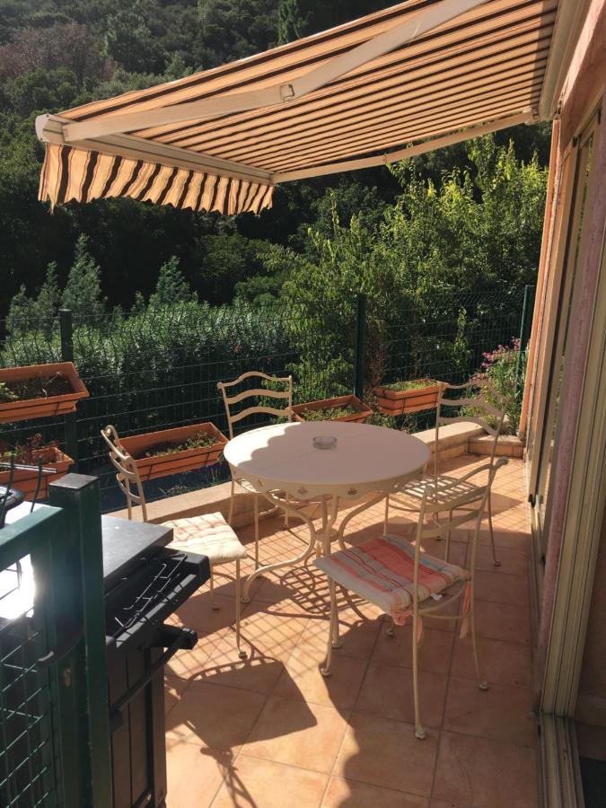 Cavalaire Vue Mer Au Loin Maisonnette Tout Equipee Pour 4 Personnes Avec Piscine Clim Wifi Velos Tv Barbecues Экстерьер фото